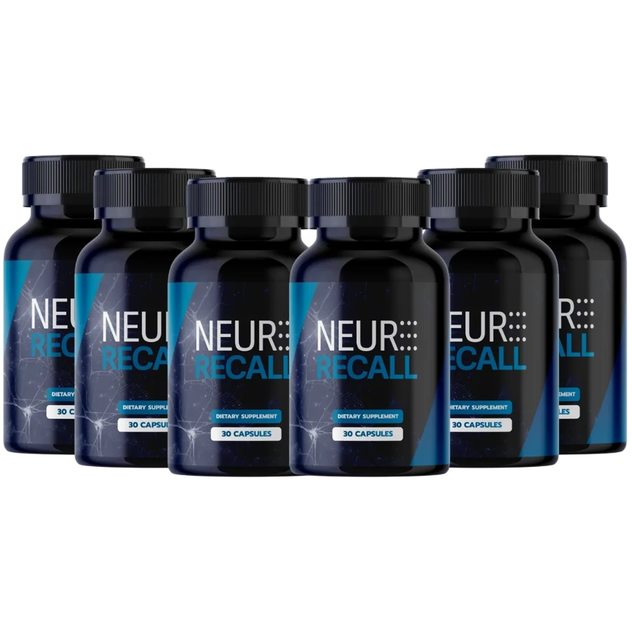 NeuroRecall 6 Bottles package